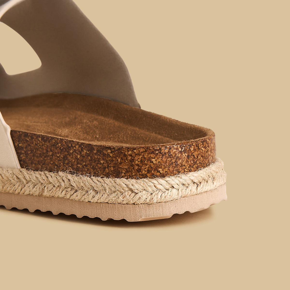 Max Buckle Accent Jute Sandals Cream for Men - image 5