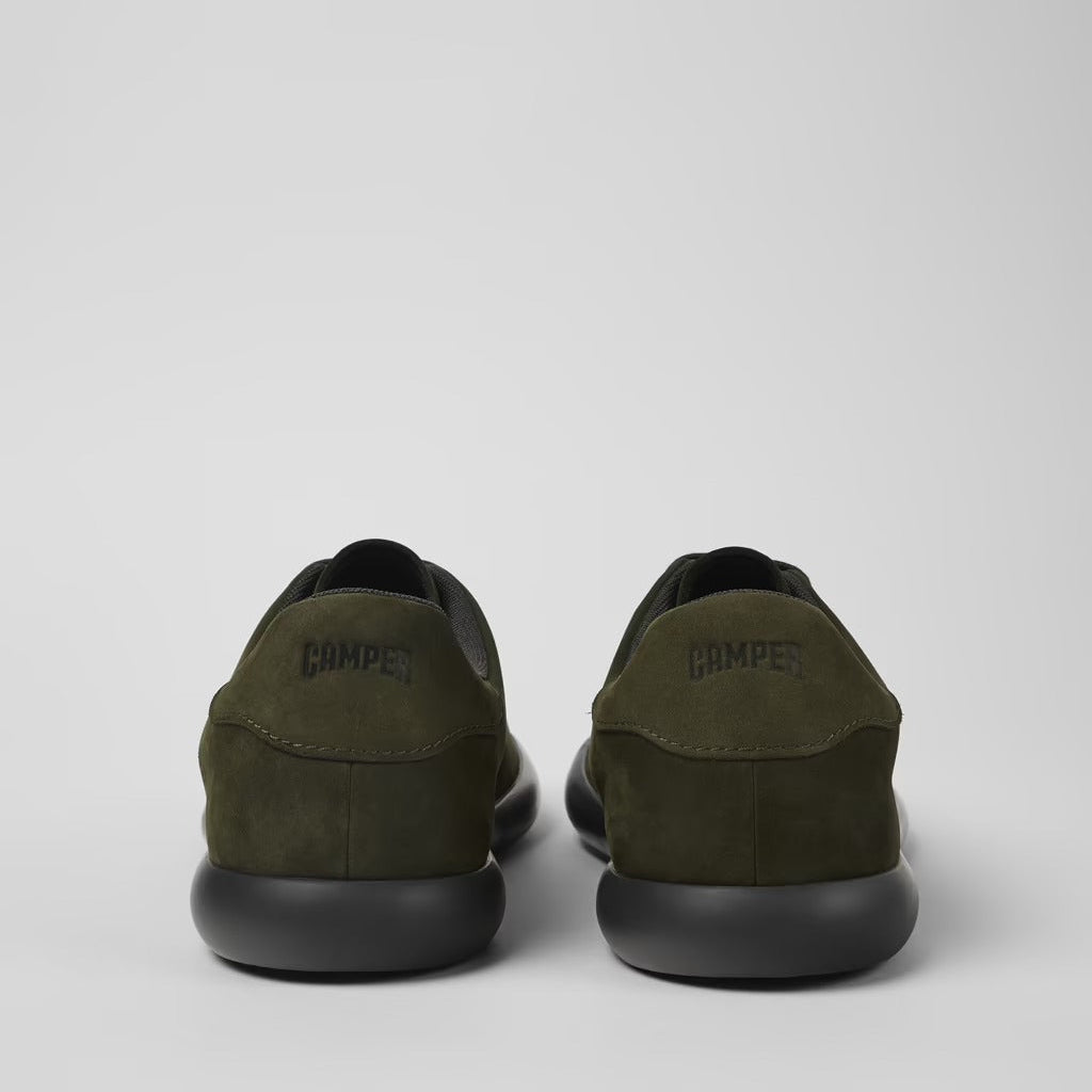 Camper Pelotas Soller Green nubuck sneakers for men