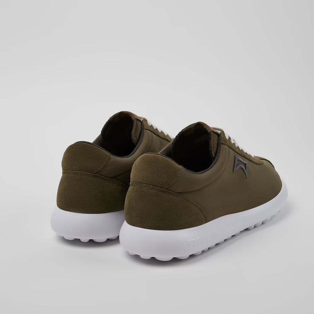 Camper Pelotas XLF Green Textile and Nubuck Leather Sneakers for Men