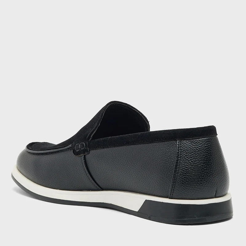 Casual Loafer Slip Ons - Black