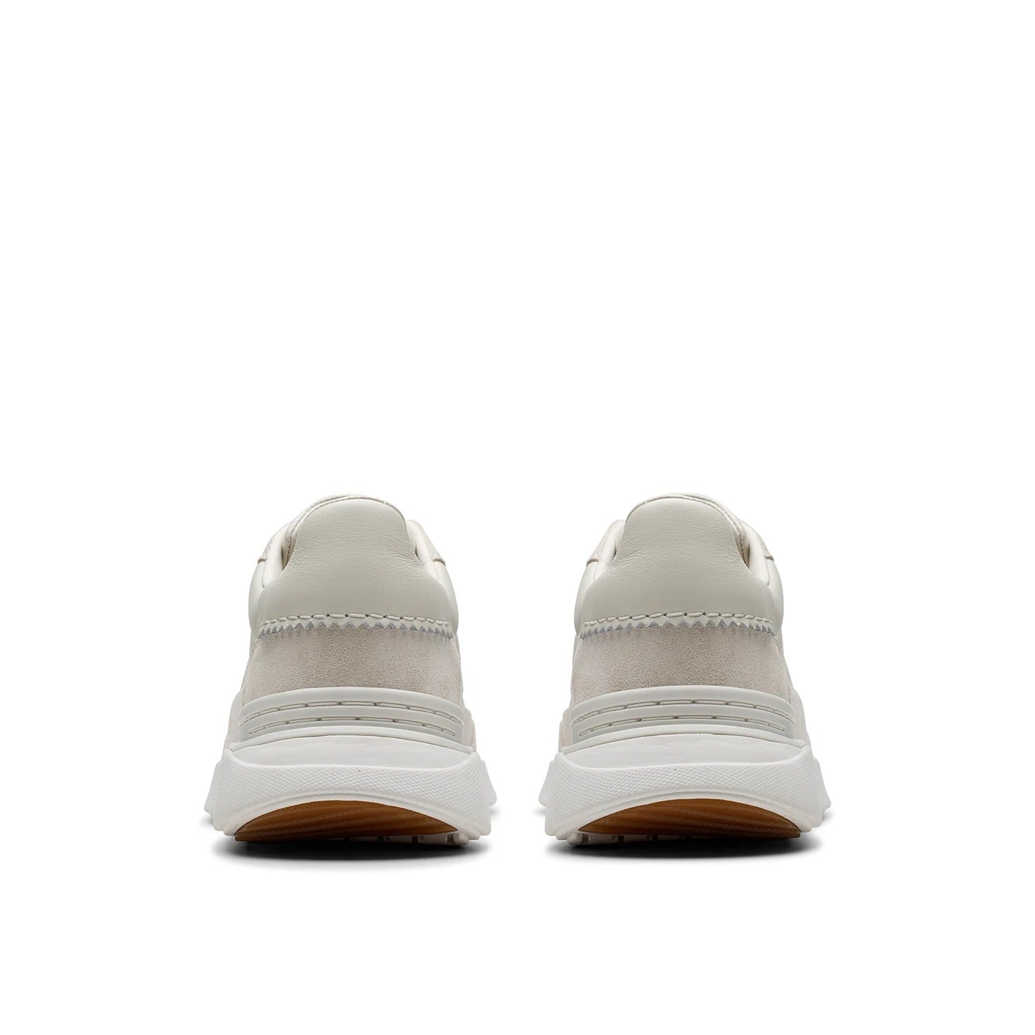 Clarks Mens Craft Pace / White Leather