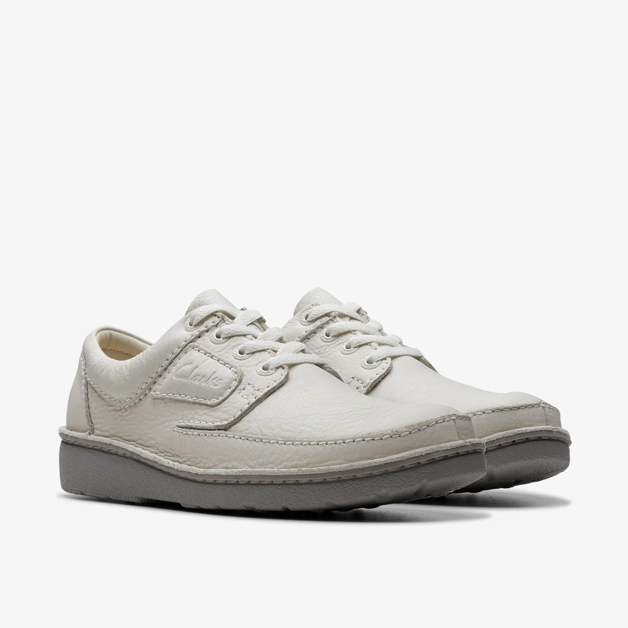 Clarks Mens NATURE II / White Leather