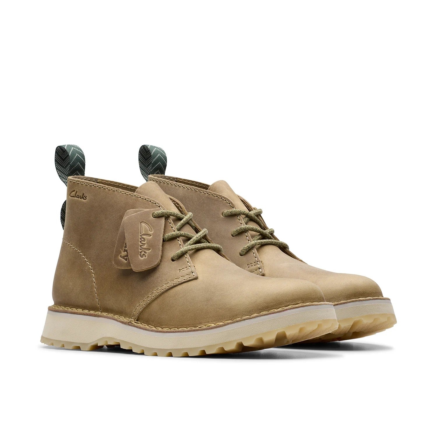 Clarks Mens Solsbury DB Dark sand Leather