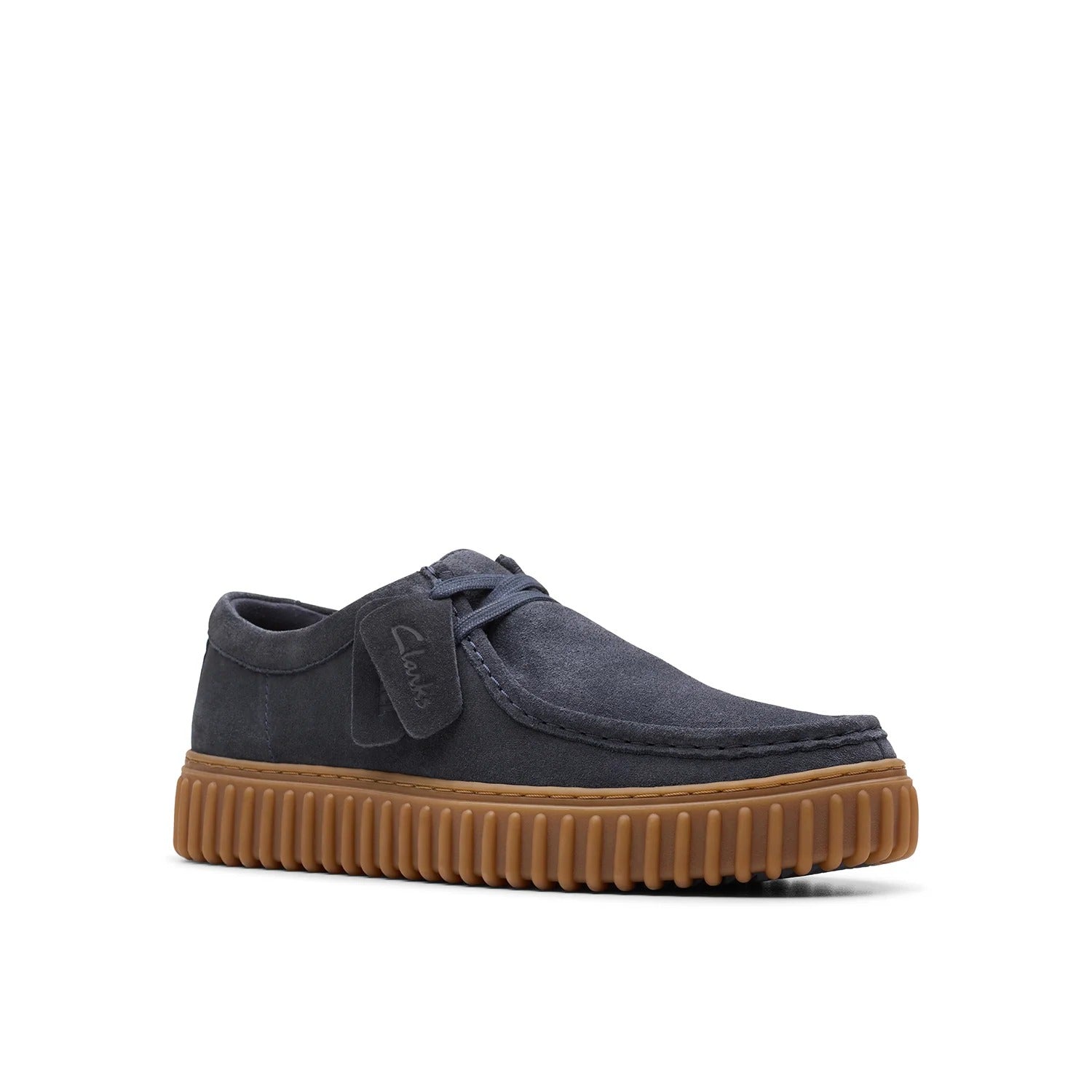 Clarks Mens Torhill Lo navy suede