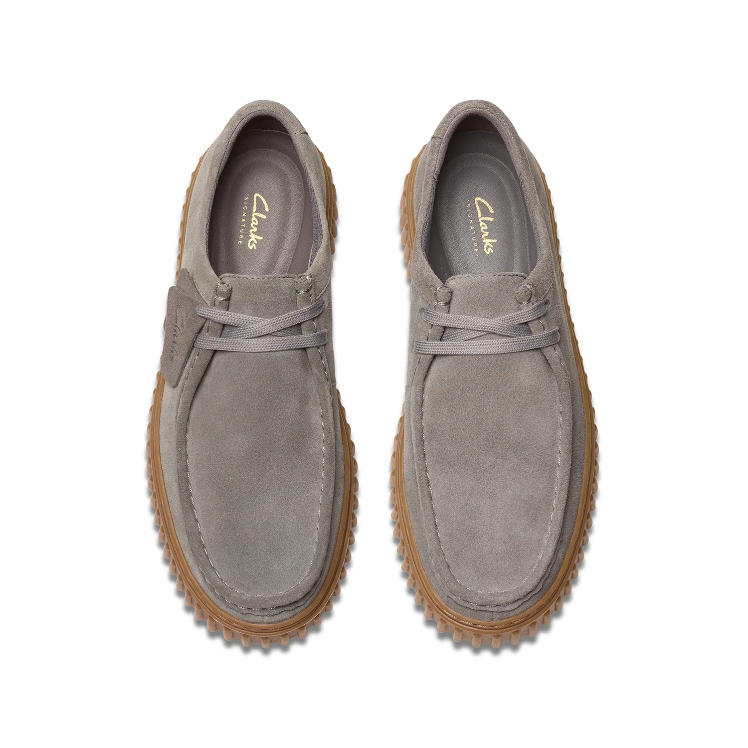 Clarks Mens Torhill Lo Grey suede