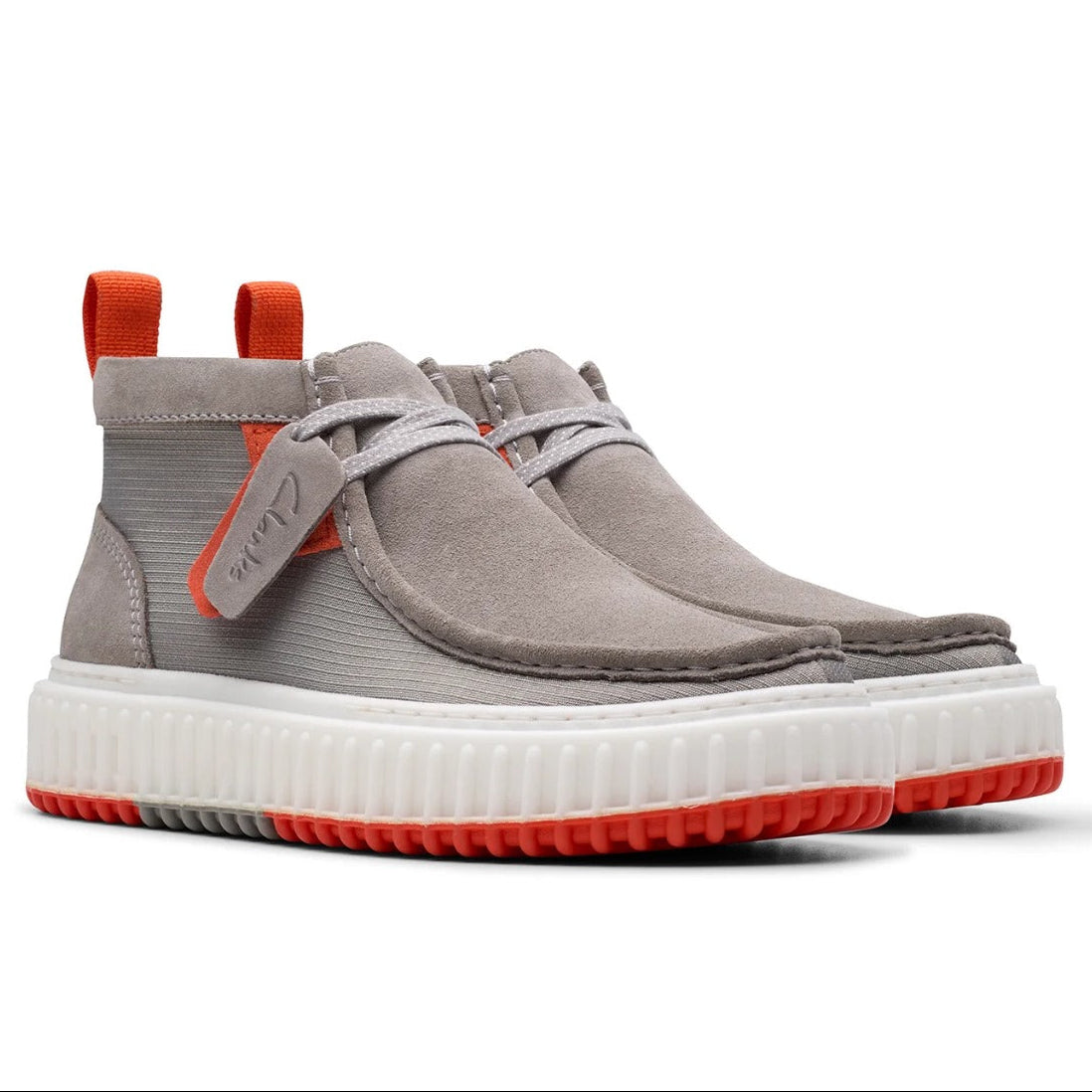 Clarks Mens Torlite Hi Sneaker Grey combination