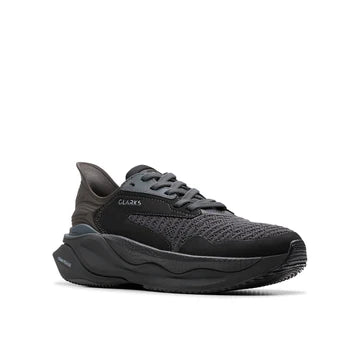 Clarks Pace. Black Womens Trainers