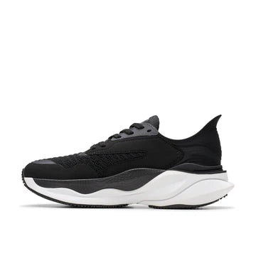 Clarks Pace Black/White Women Trainers