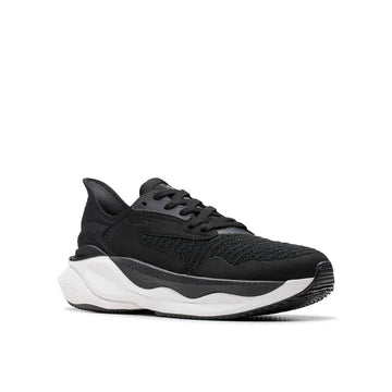 Clarks Pace Black/White Women Trainers