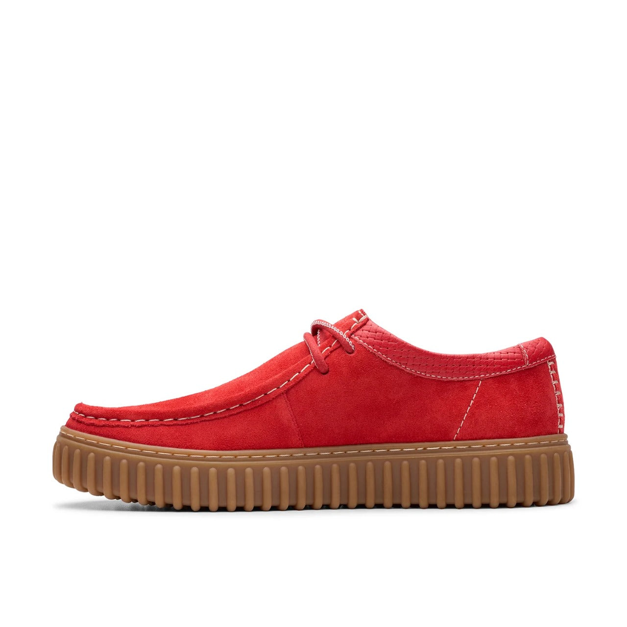 Clarks Mens Torhill Lo Sneaker Red
