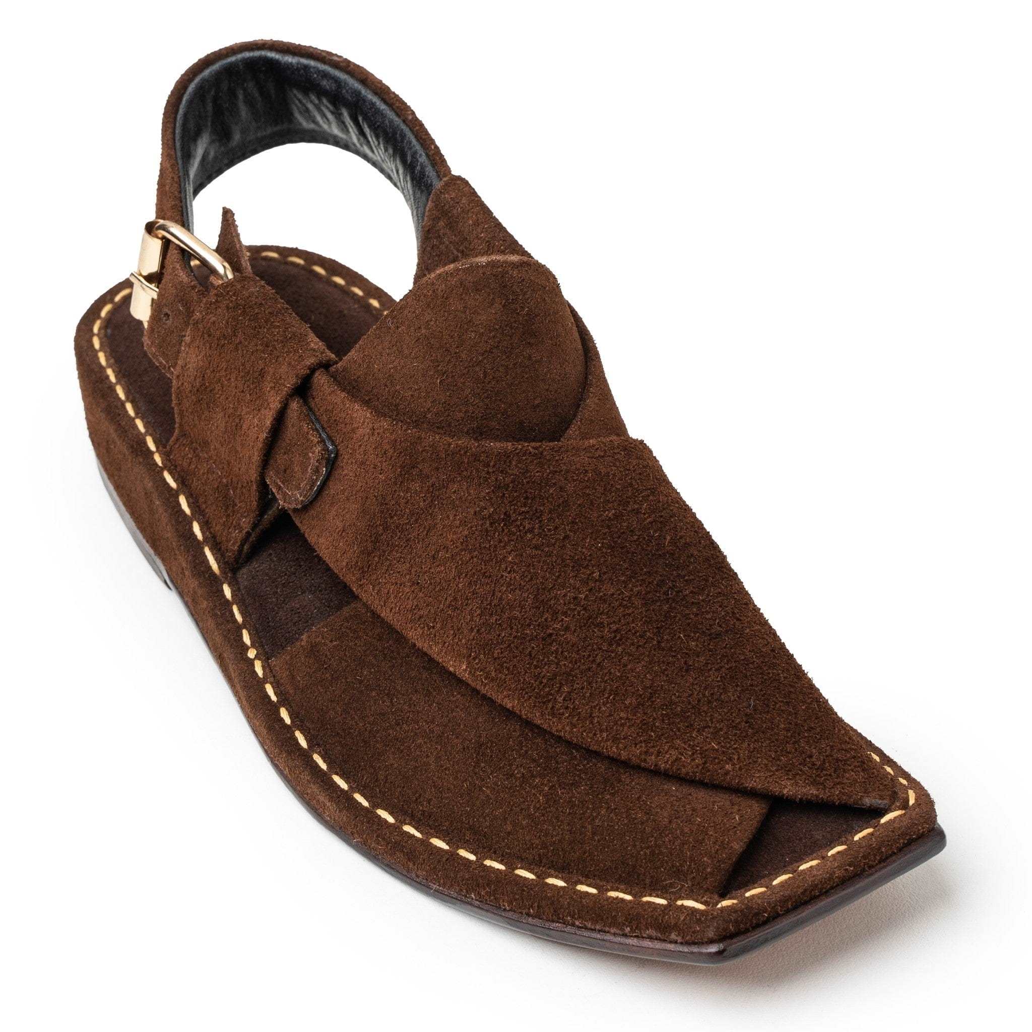 Flat Toe Dark Brown Chappal - Jango Mall