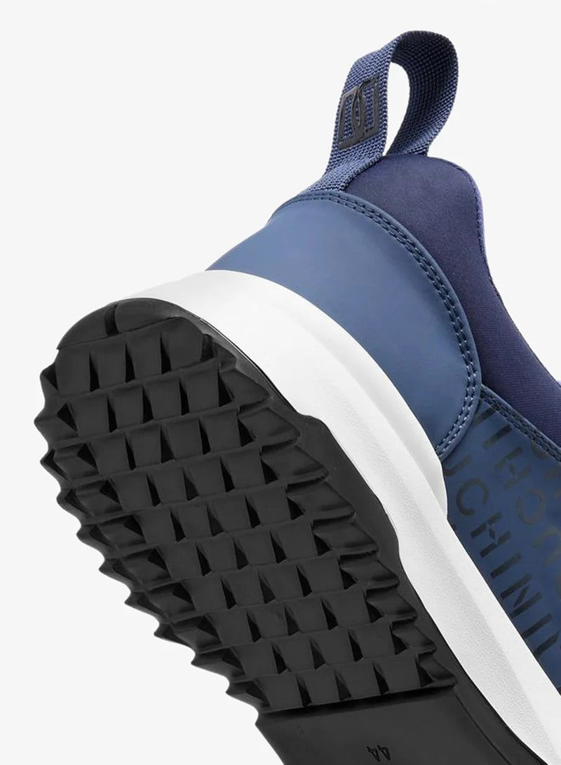 Duchini Mono Print Slip-On Sneaker Blue