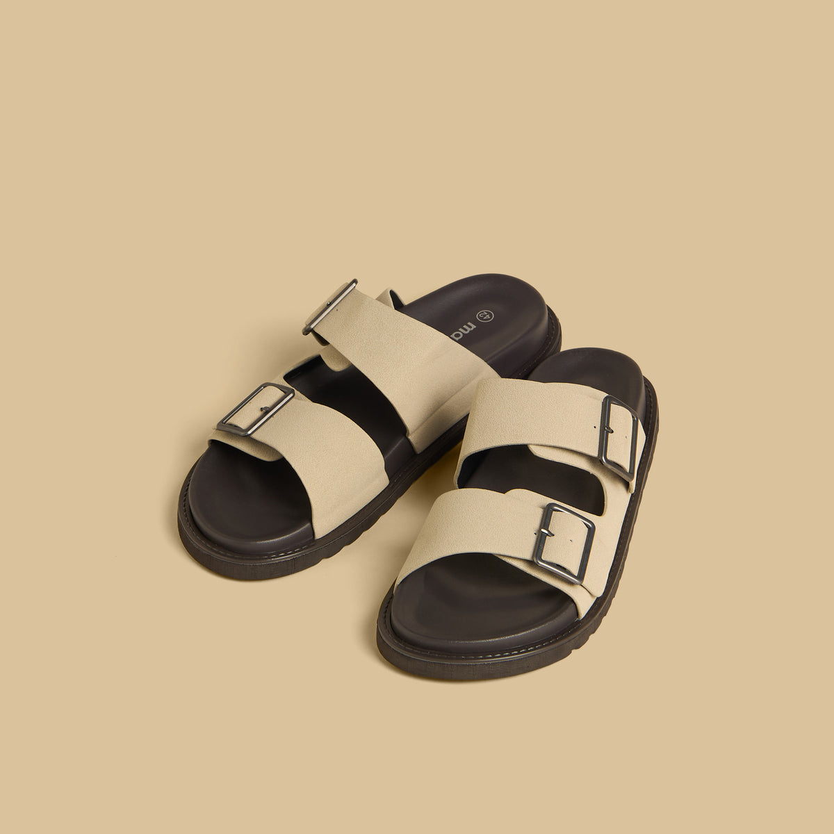 Max Double Strap Buckle Sandals Cream for Men - image 1