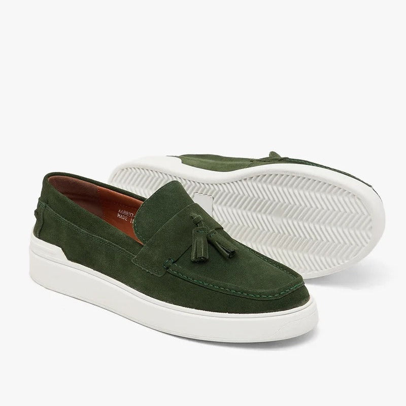 Genuine Leather Suede Casual Loafer Slip Ons