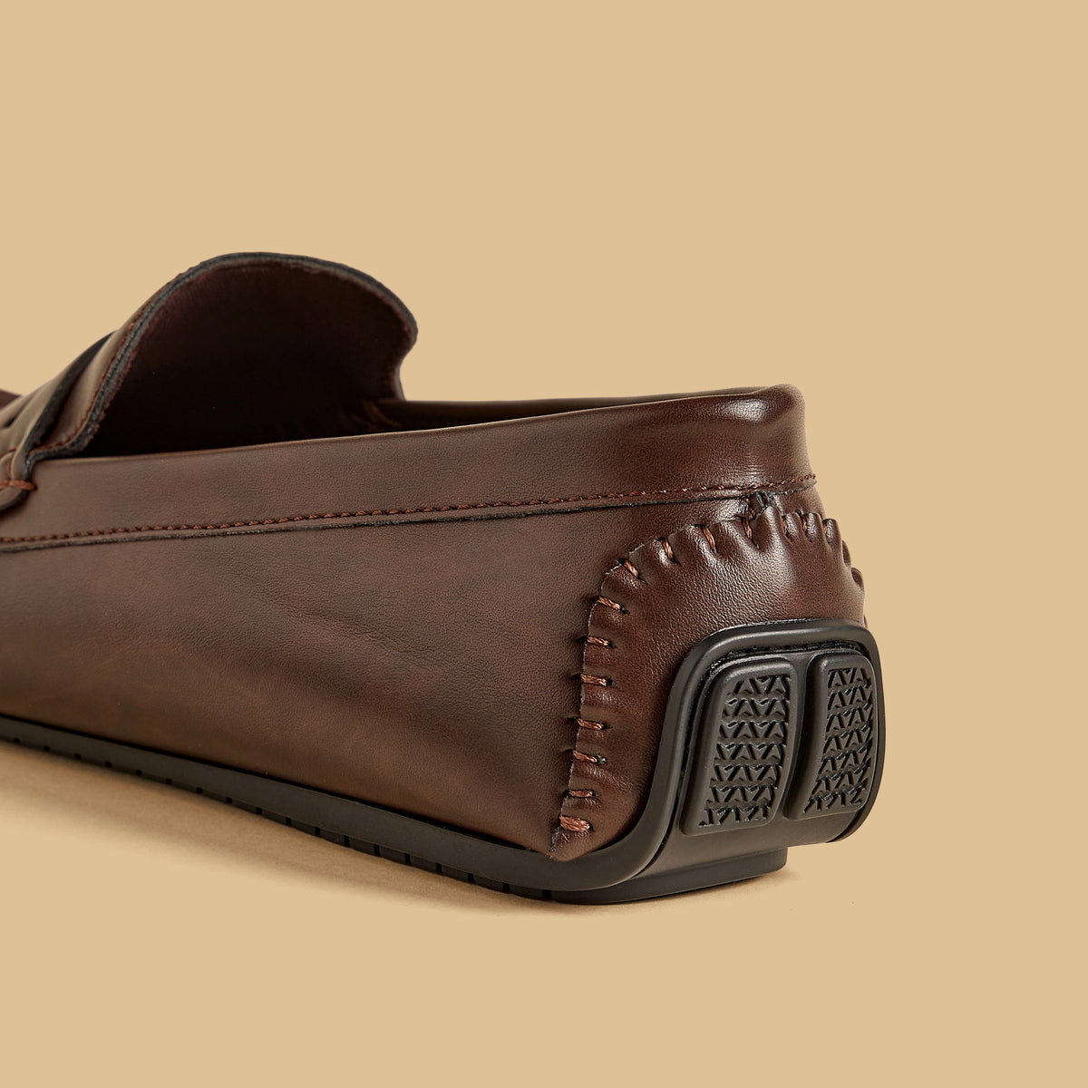 Max Textured Slip-On Moccasins Brown for Men - image 5