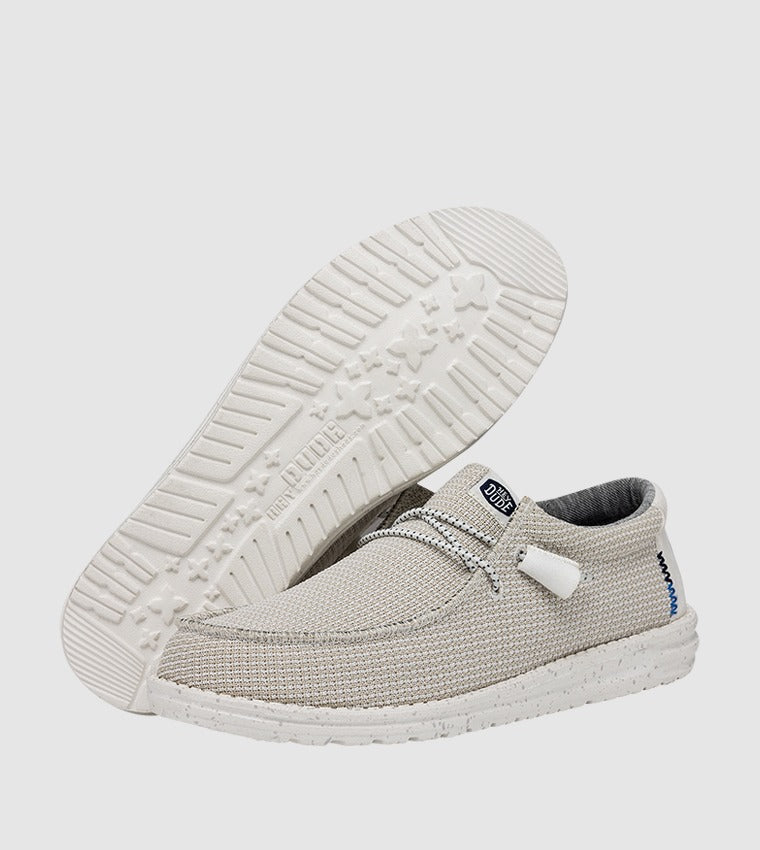 Hey Dude Wally Sport Shoes Cream White