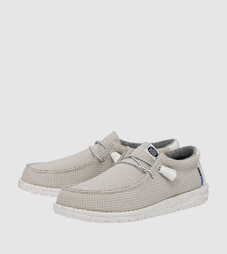 Hey Dude Wally Sport Shoes Cream White