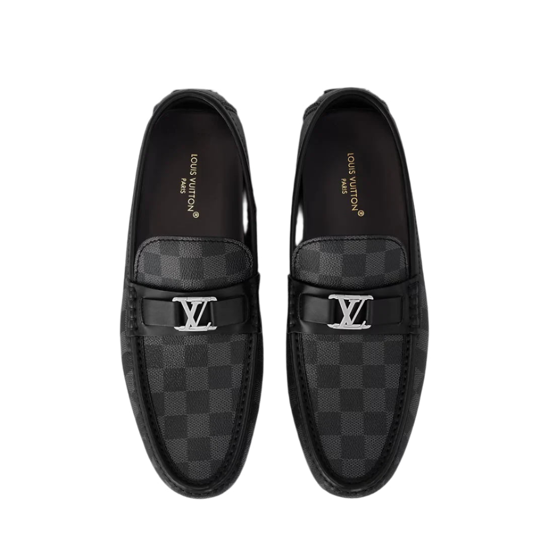 LV Hockenheim Moccasin Damier Canvas Grey/Black