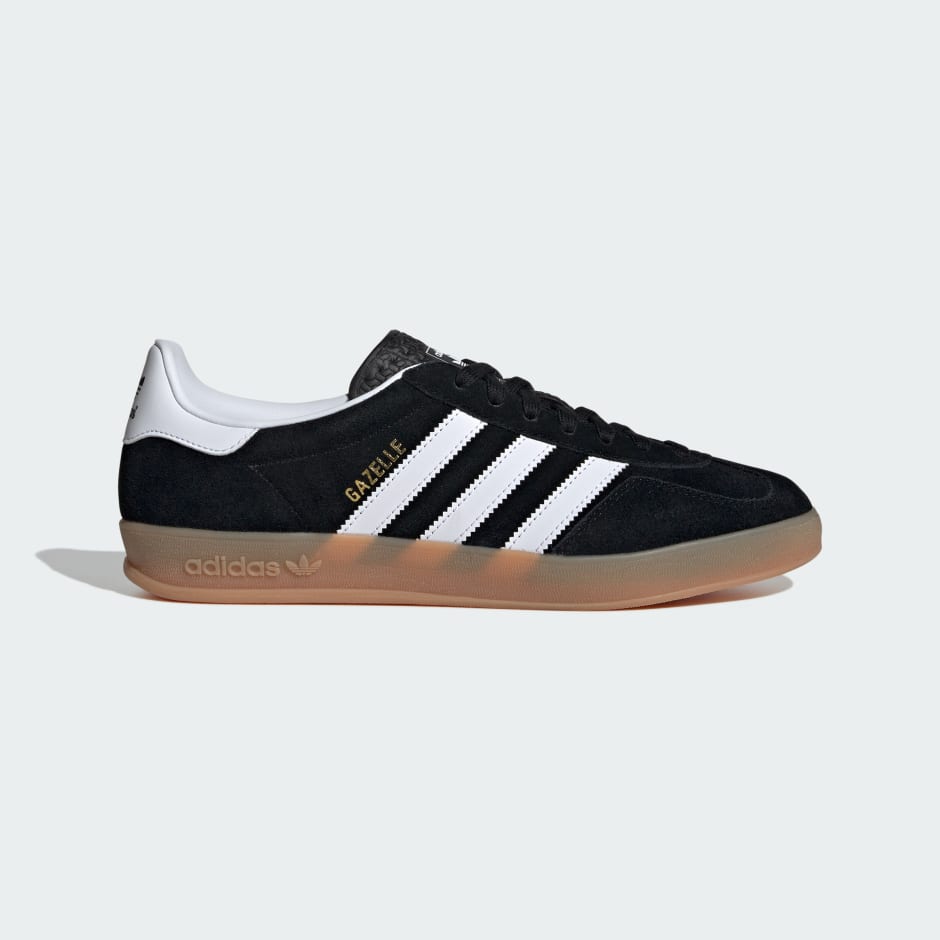 Adidas Gazelle Indoor Shoes - Core Black / Cloud White / Gum