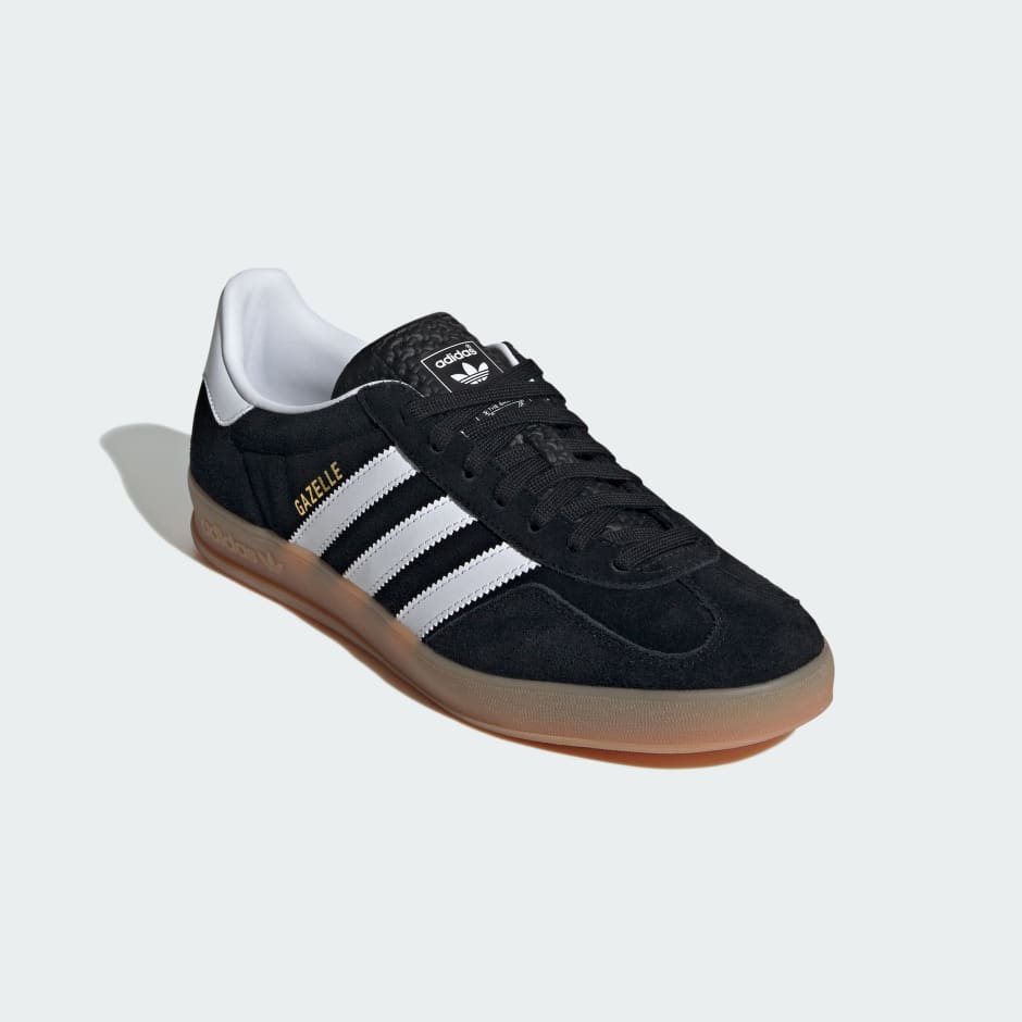 Adidas Gazelle Indoor Shoes - Core Black / Cloud White / Gum