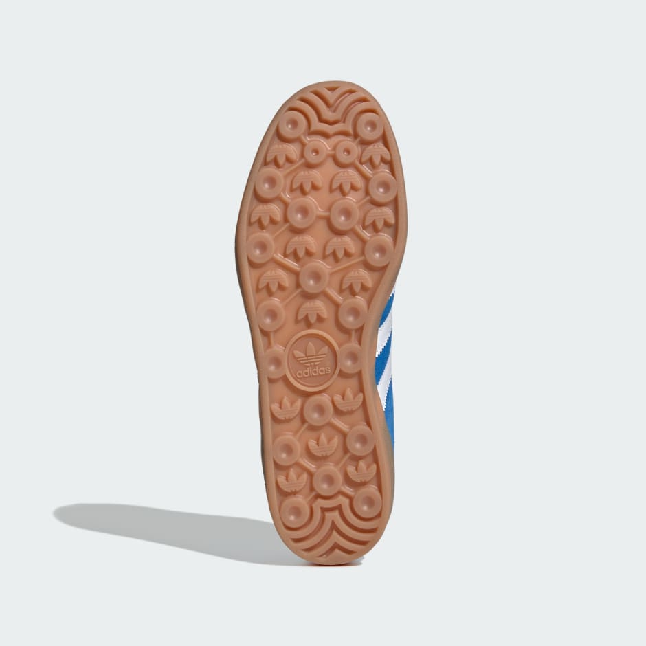 Adidas Gazelle Indoor Shoes - Blue Bird / Cloud White / Gum