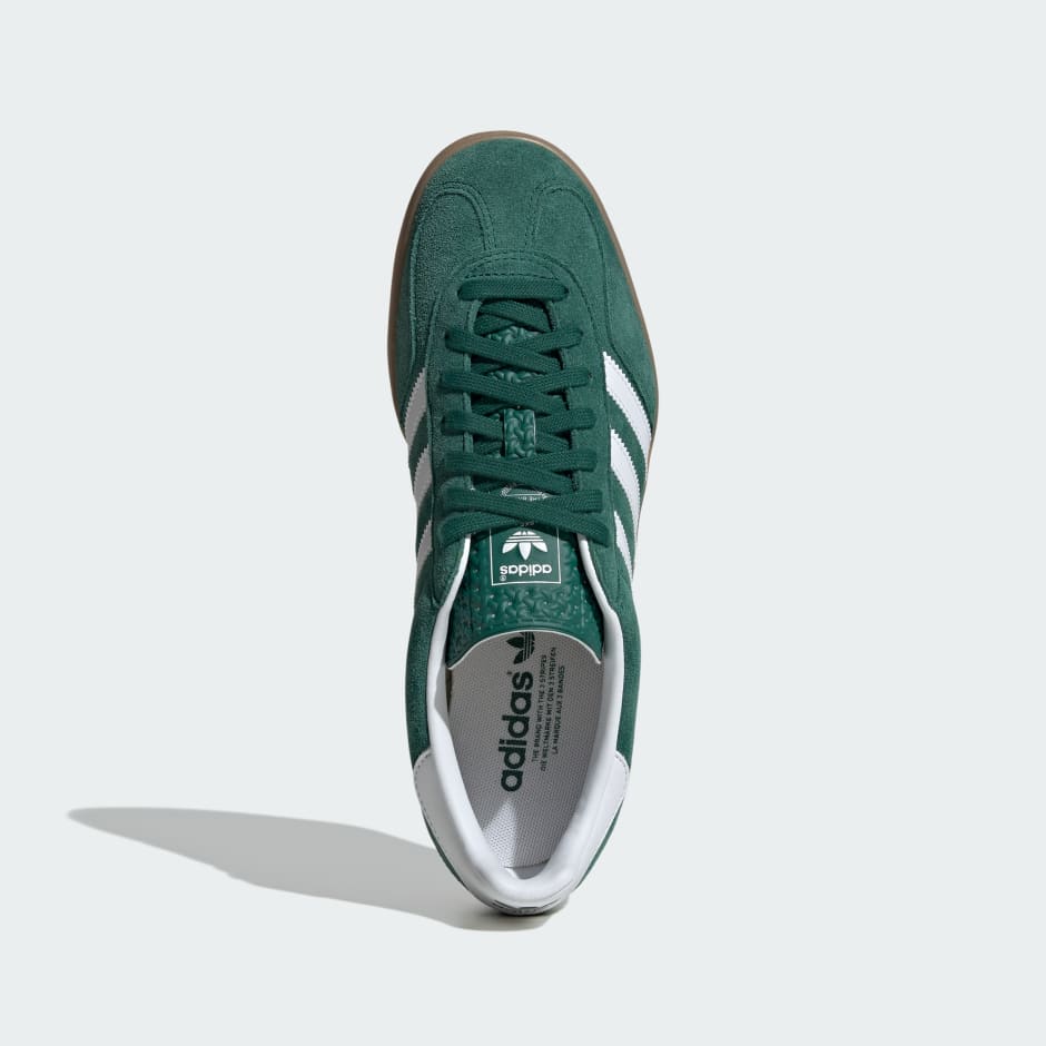 Adidas Gazelle Indoor Shoes - Collegiate Green / Cloud White / Gum