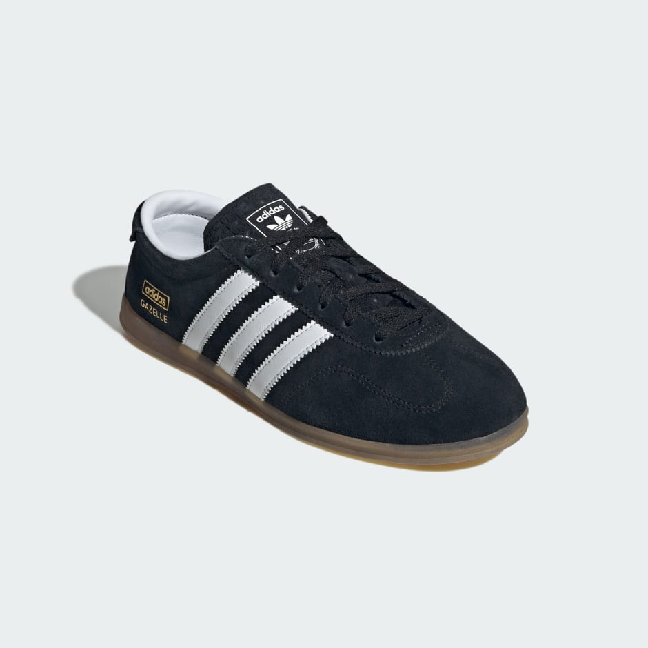 Adidas Gazelle Lo Pro Shoes - Core Black / Cloud White / Gum