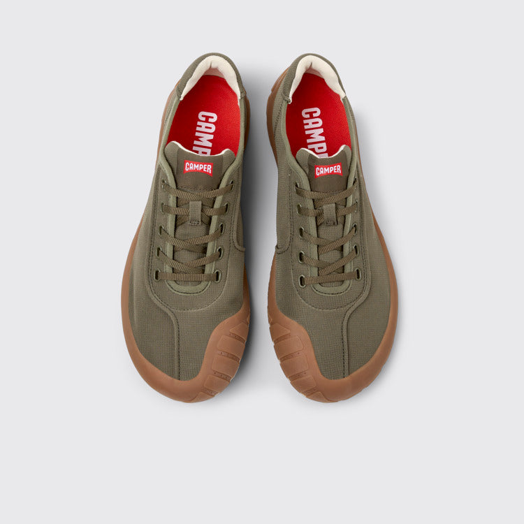 Overhead view of Path Green Recycled PET Sneakers for Men.