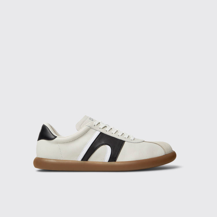Side view of Pelotas Soller Multicolor Leather and Nubuck Sneakers for Men.