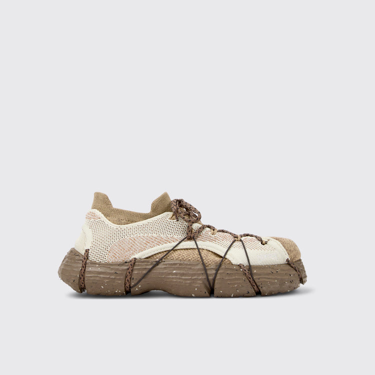 Side view of Roku White, beige Sneaker for Men
