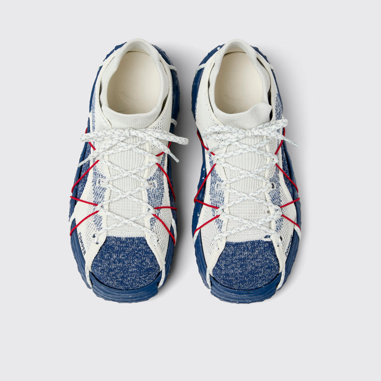 Overhead view of Roku Multicolor Textile Sneakers for Men.