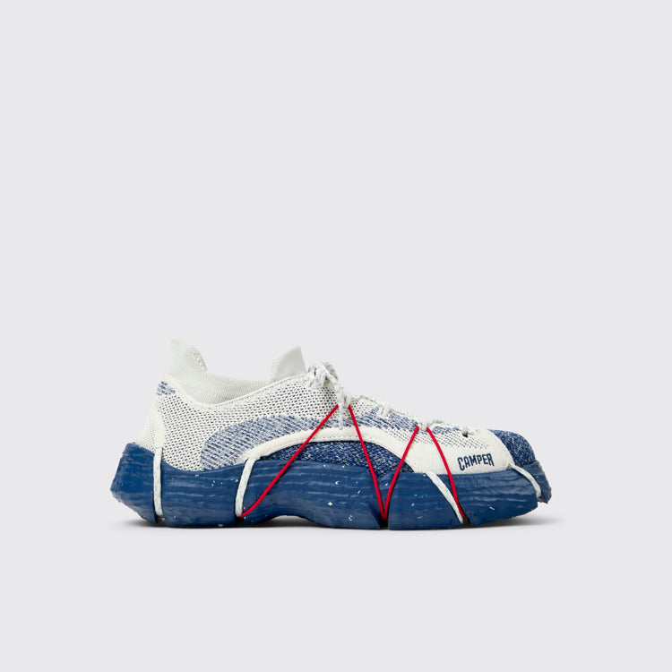 Side view of Roku Multicolor Textile Sneakers for Men.