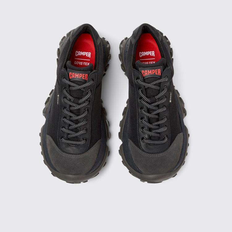 Overhead view of Karst Trek Multicolor Textile and Nubuck Sneakers for Men.