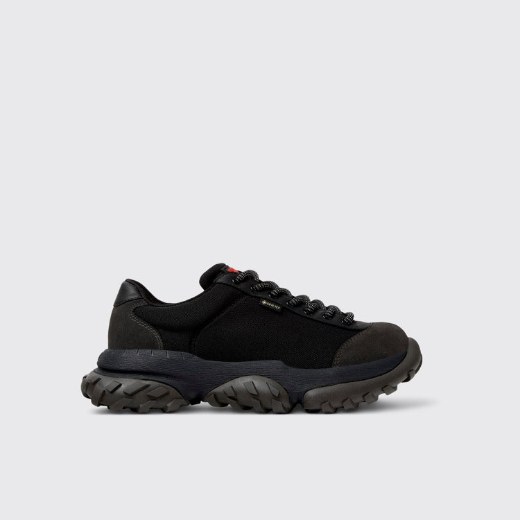 Side view of Karst Trek Multicolor Textile and Nubuck Sneakers for Men.