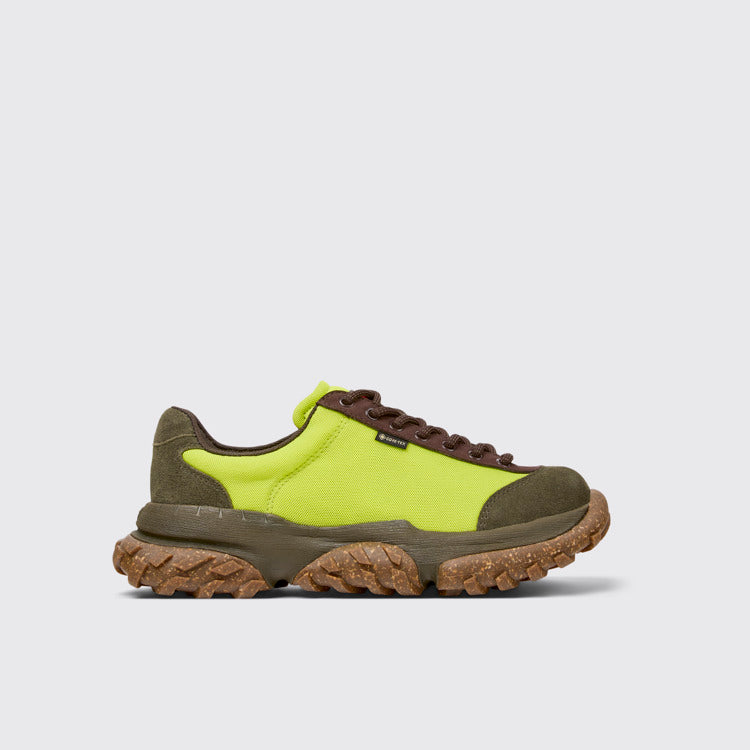 Side view of Karst Trek Multicolor Textile and Nubuck Sneakers for Men.