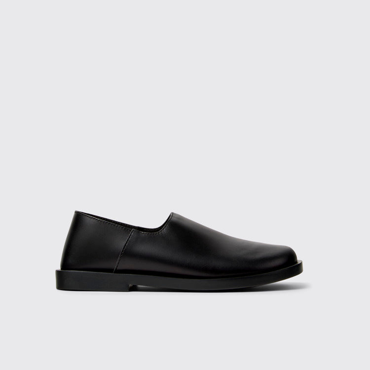 Side view of Don Black Leather Shoes for Men.