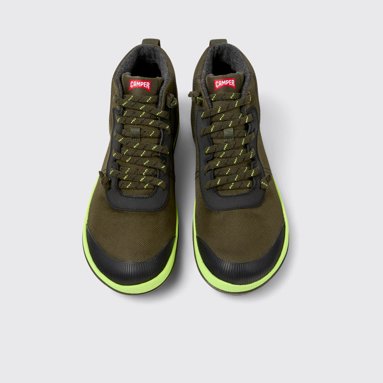 Overhead view of Peu Pista GM Multicolor Textile Ankle Boots for Men.