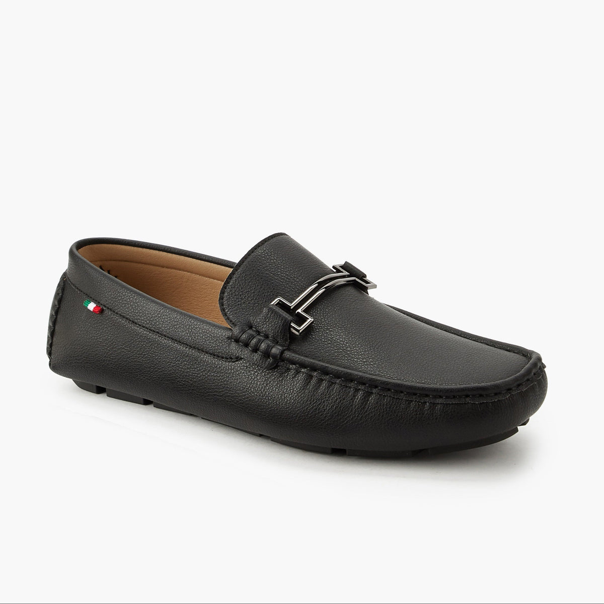 Renzo Ruganni Men Slip-On Loafers Black