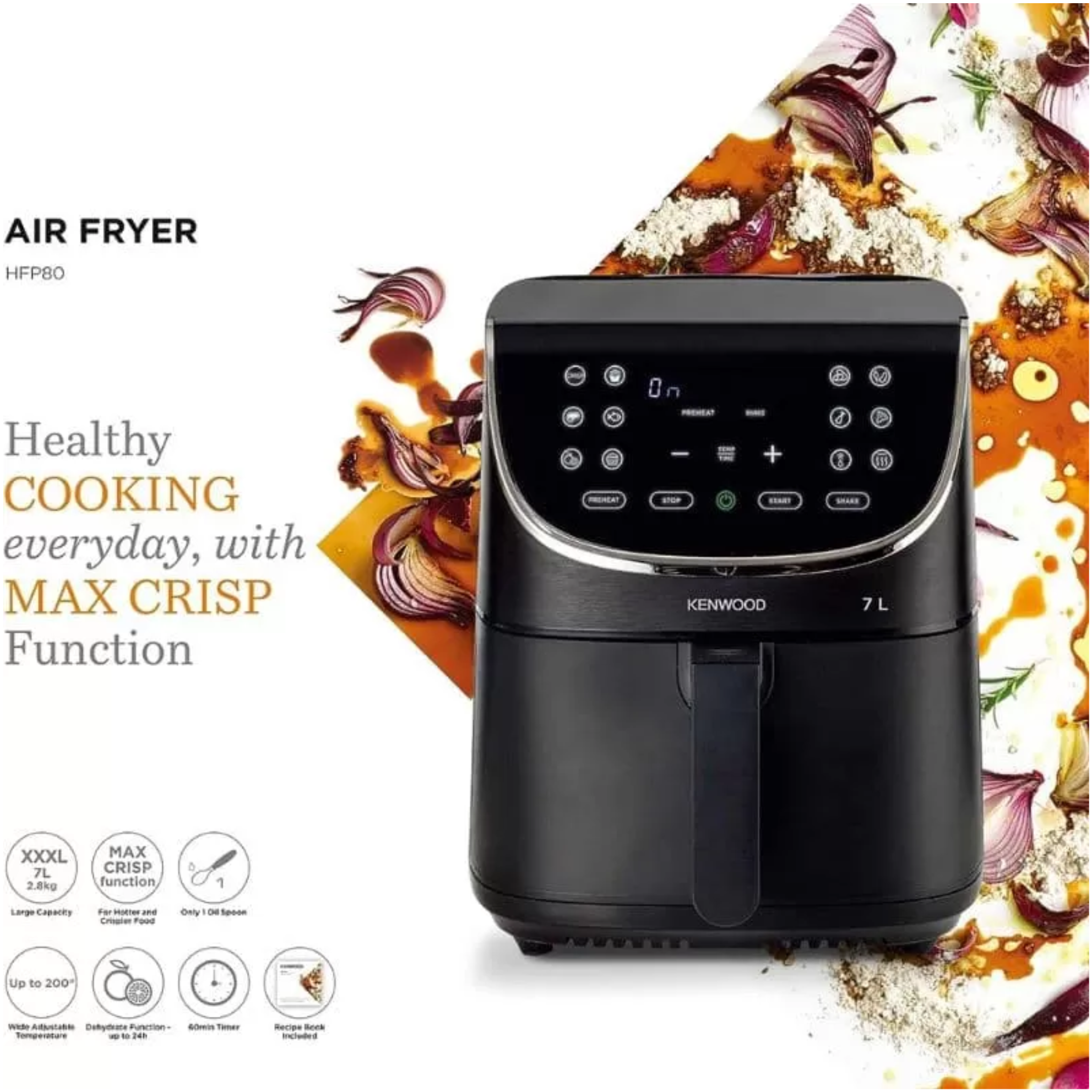 Kenwood Healthy Fryer 7L HFP80 - Jango Mall