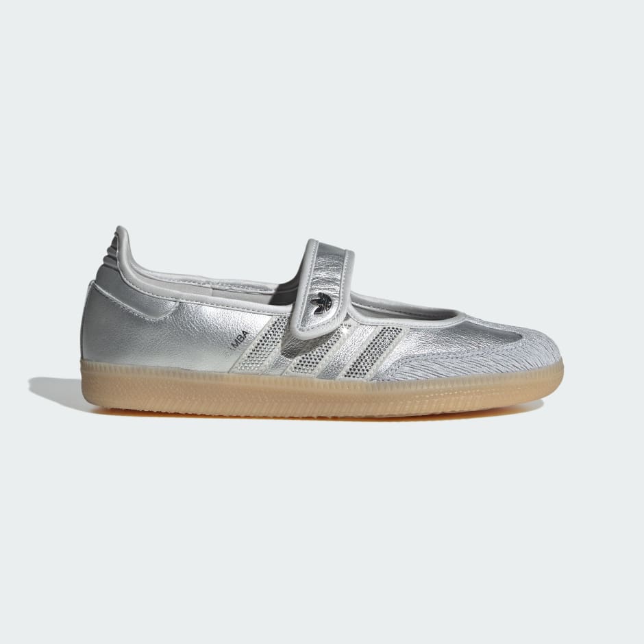 Adidas SAMBA OG SHOES - Silver Metallic / Grey One / Gum