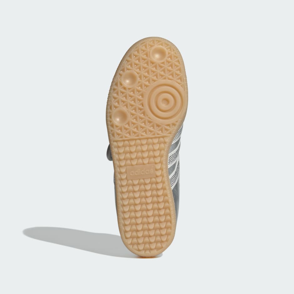 Adidas SAMBA OG SHOES - Silver Metallic / Grey One / Gum