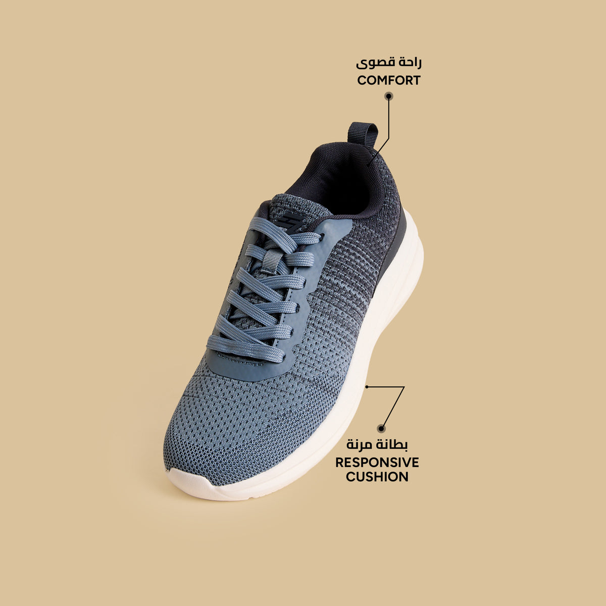 Max Flyknit Lace-Up Sports Shoes Blue for Men - image 3