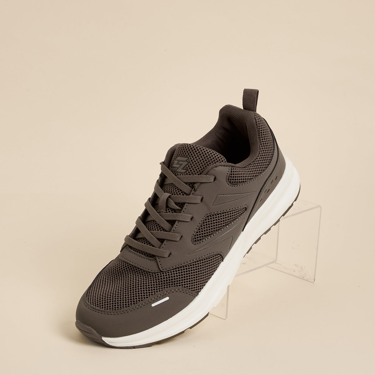 Max Panelled Mesh Lace-Up Sports Shoes Brown for Men - image 4
