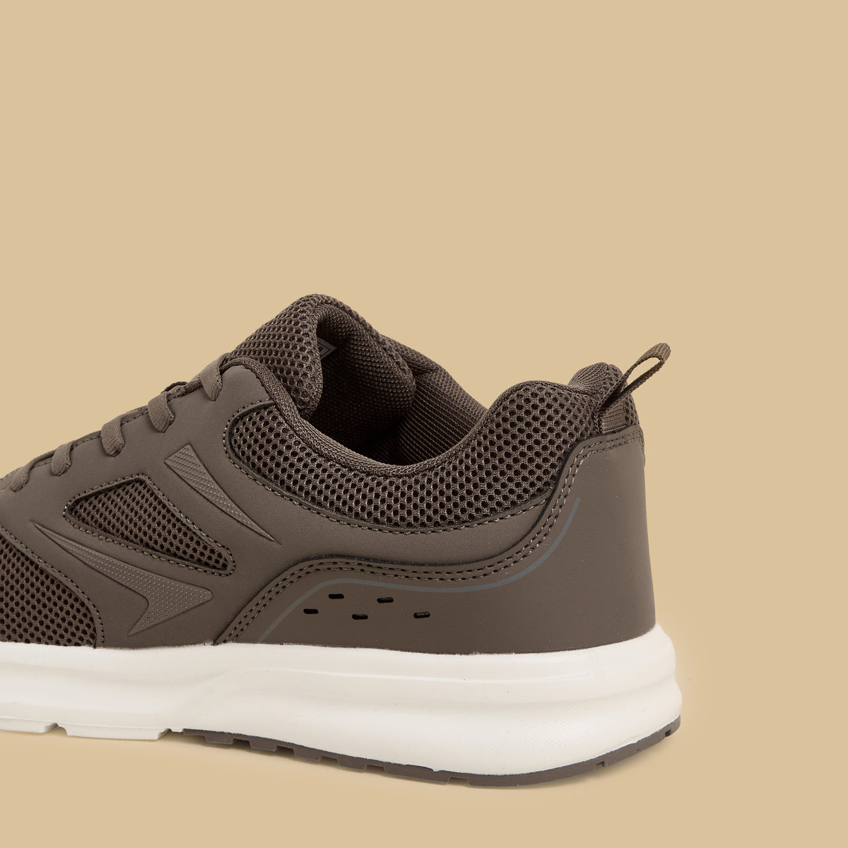 Max Panelled Mesh Lace-Up Sports Shoes Brown for Men - image 5