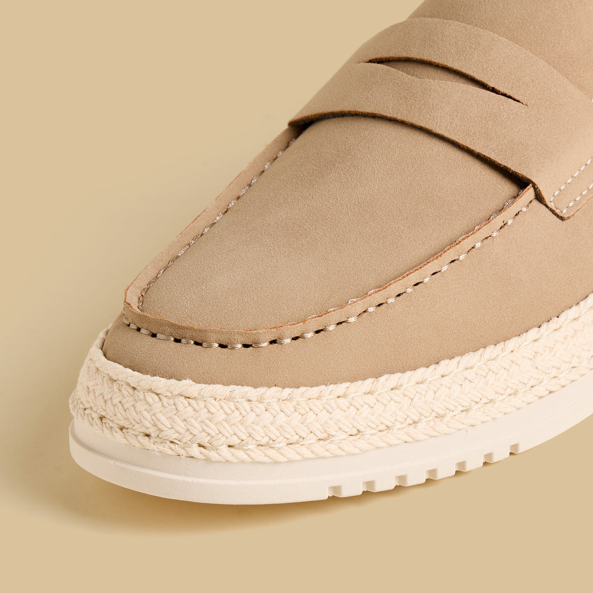 Max Cutout Detail Boat Shoes Cream for Men - image 4