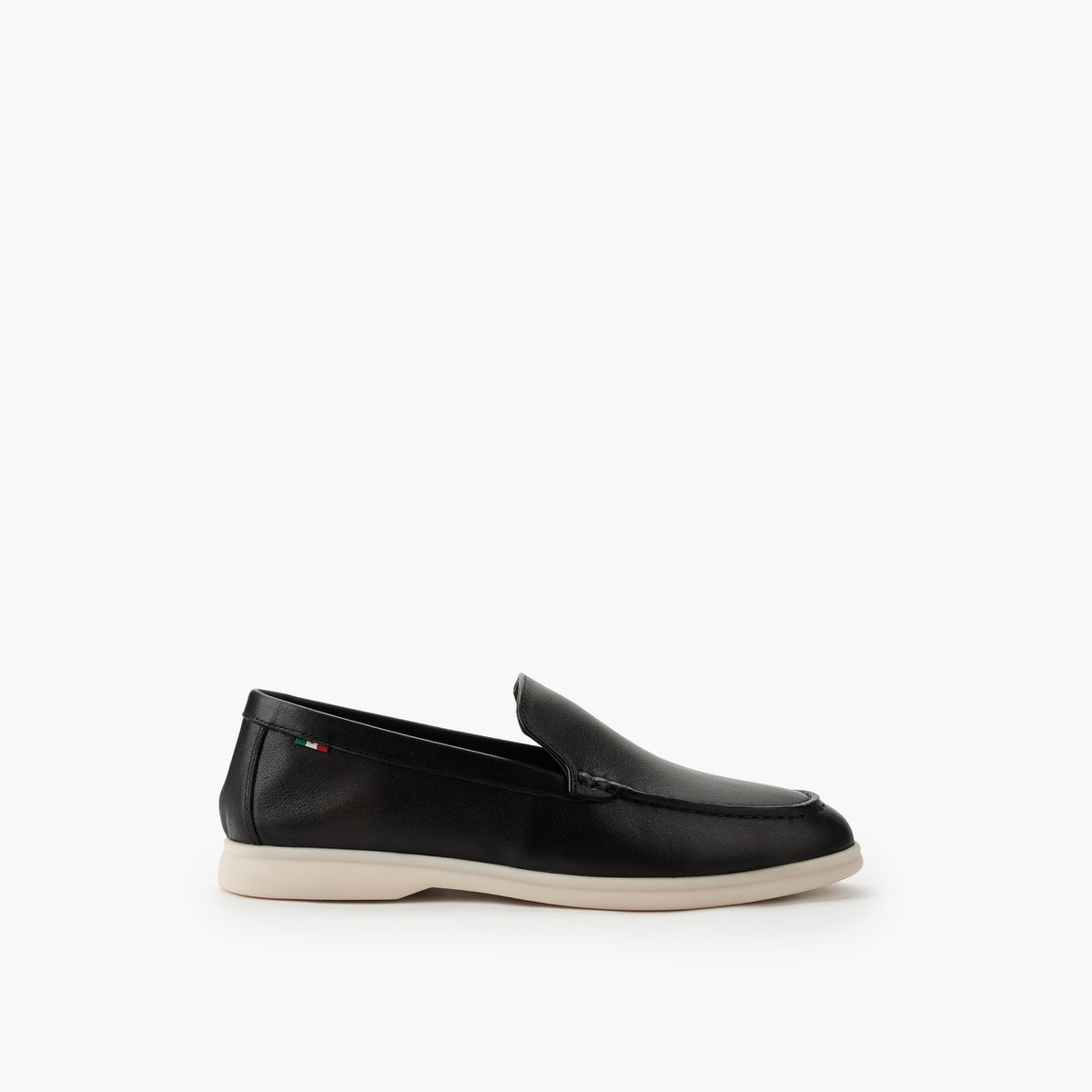 Renzo Ruganni Leather Loafers Black for Men