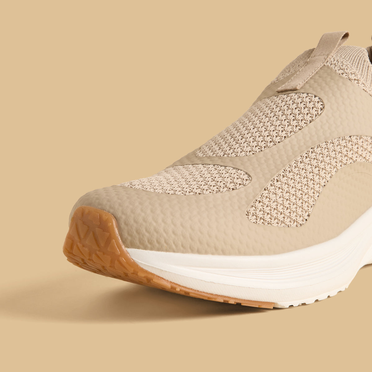 Max Textured Slip-On Shoes Beige for Men - image 4