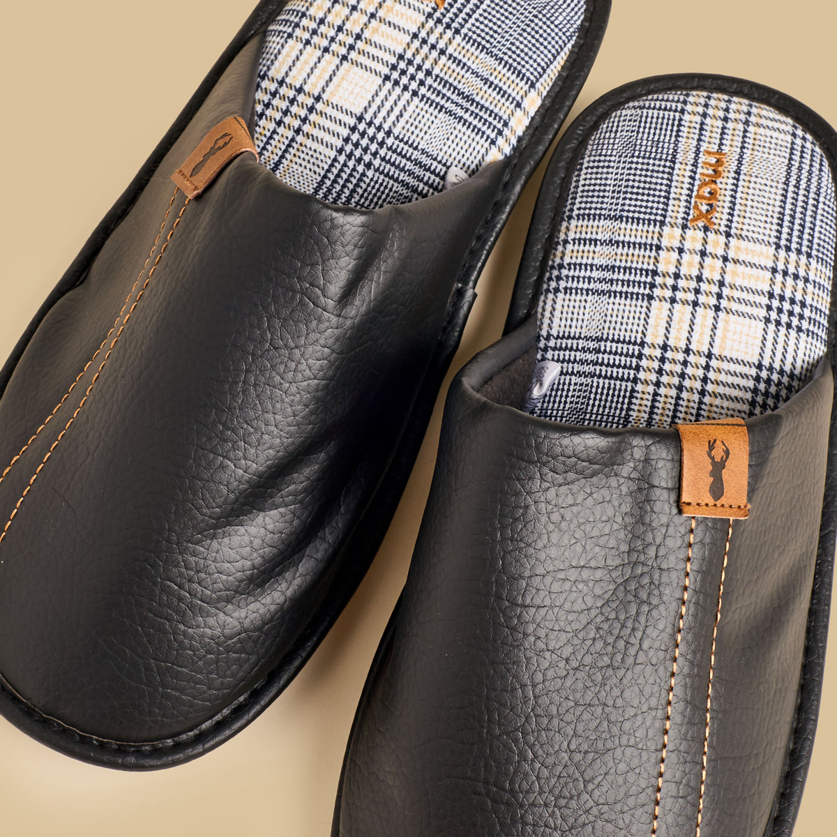 Max Applique Detail Bedroom Mules Black for Men - image 3