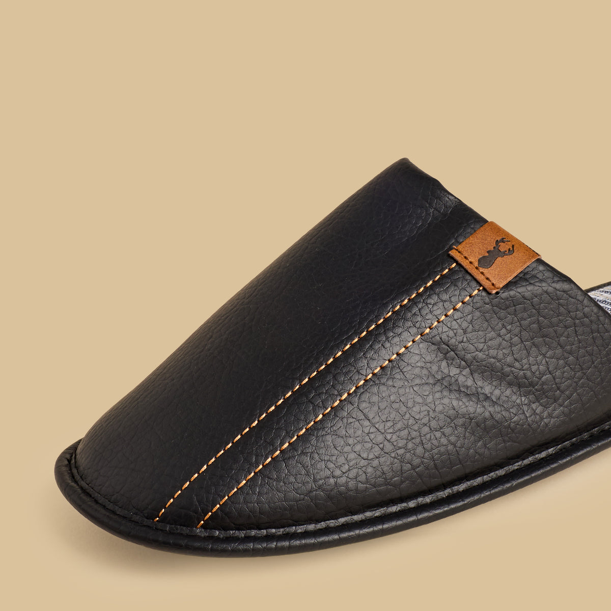 Max Applique Detail Bedroom Mules Black for Men - image 4