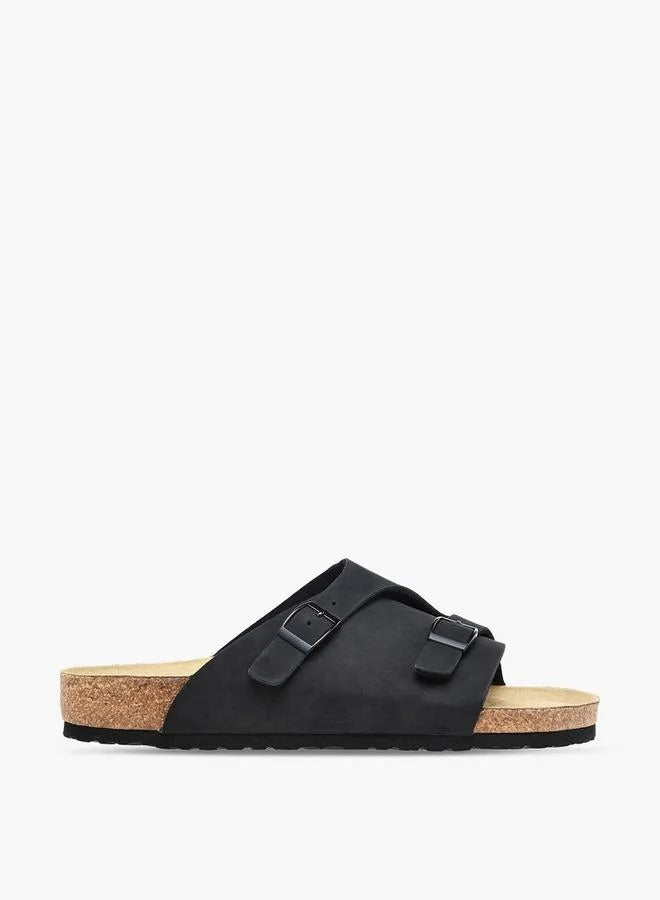 Buckle Details Sandal Men by Le Confort Black